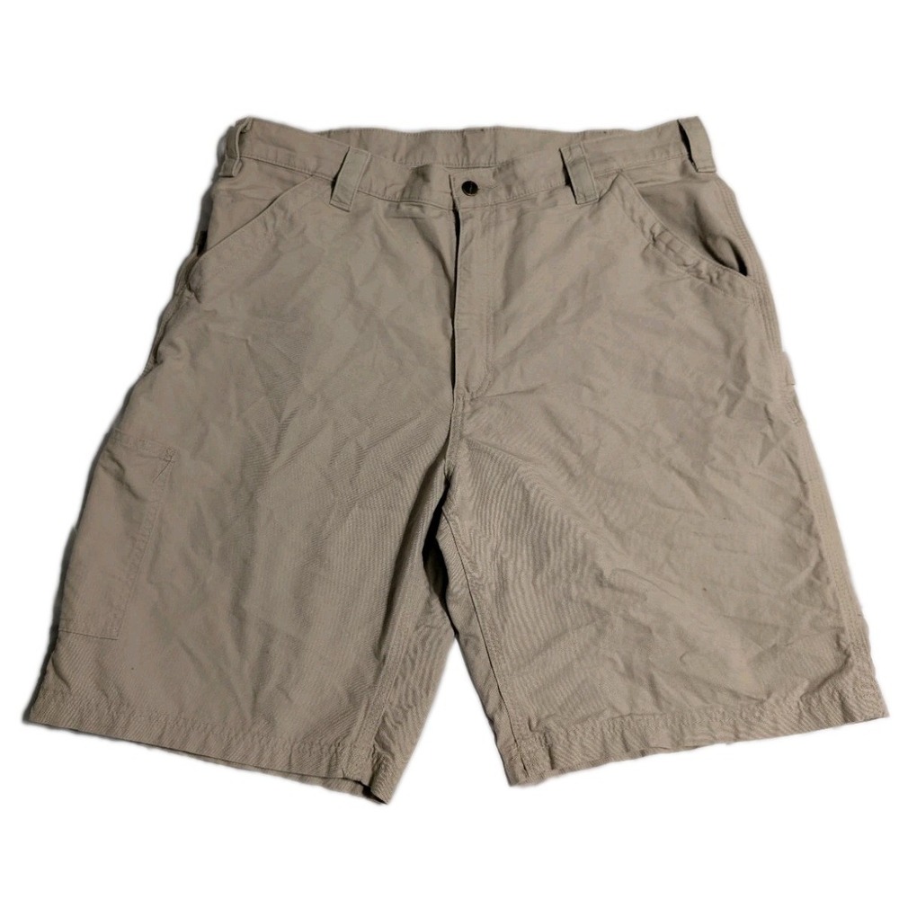 Carhartt B147 Tan Carpenter‎ Work Shorts Mens 38 Original Fit Utility Canvas